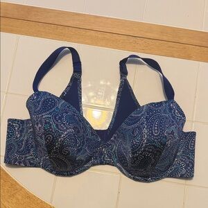42C Catherine’s Women's Blue Paisley Bandana Bra